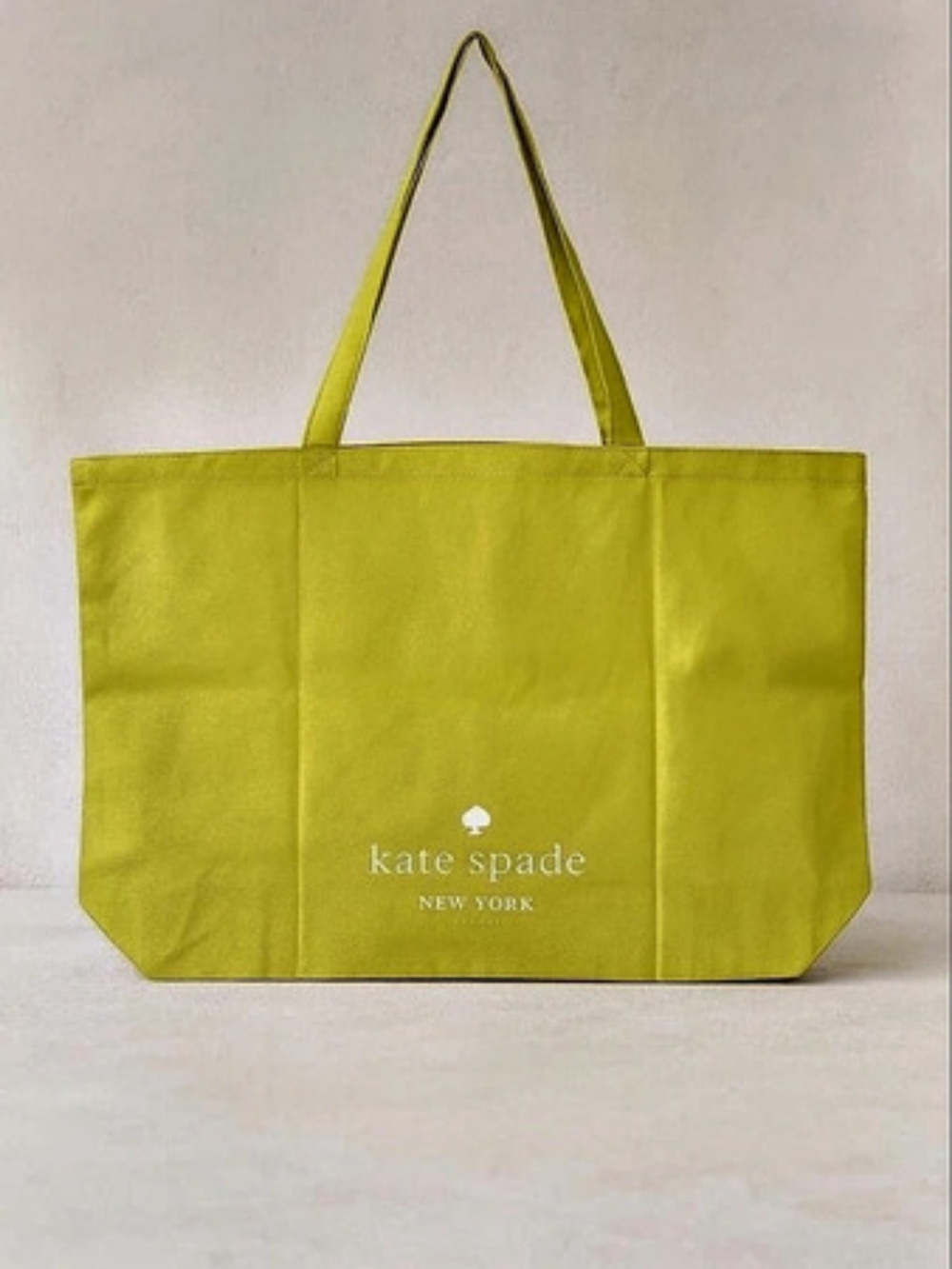 Kate Spade New York Neon Yellow Canvas Tote Bag